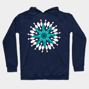 Lebowski Mindful Bowling Pin Mandala Hoodie